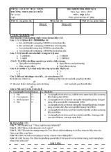 Bài kiểm tra học kì I năm học 2014- 2015 môn địa lí 6 thời gian làm bài 45 phút